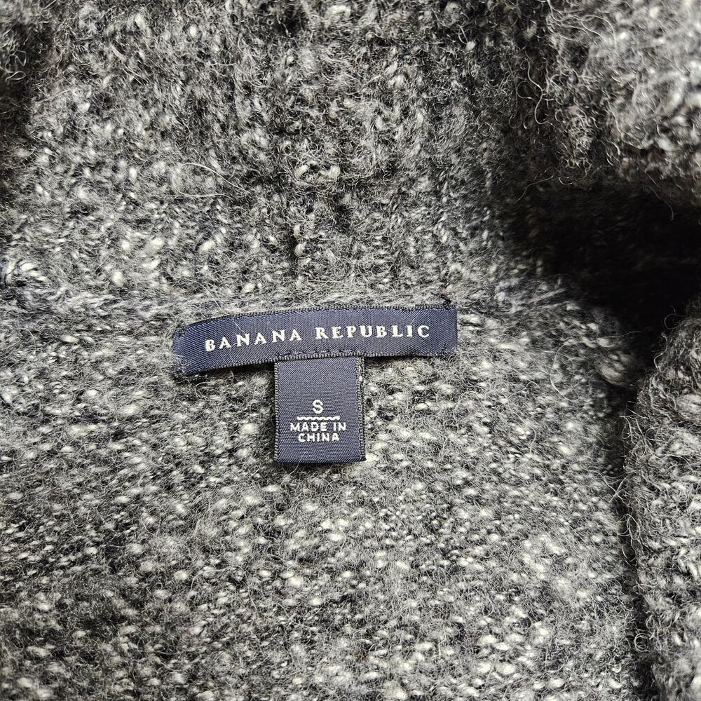 Y2k Knit Cardigan Sweater Ruffle Minimalist Office Siren Banana Republic- Small - Picture 2 of 7